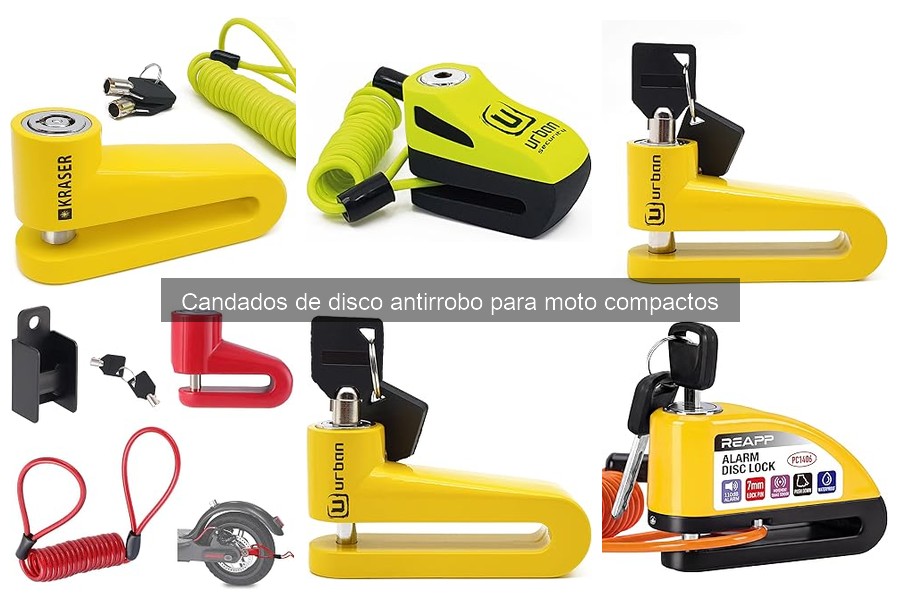 Mejores candados de disco antirrobo para moto compactos 2023