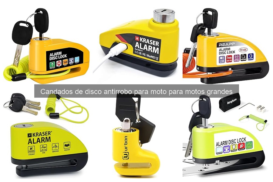Mejores candados de disco antirrobo para motos grandes 2023
