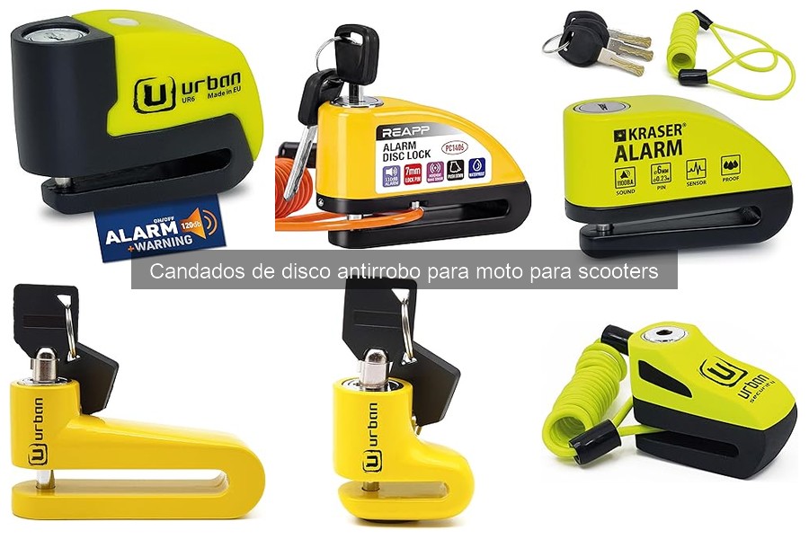 Mejores candados de disco antirrobo para scooters 2023
