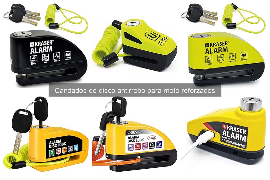 Mejores candados de disco antirrobo reforzados para moto 2023