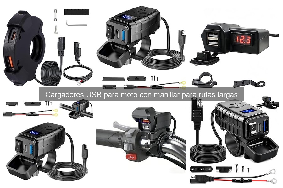 Mejores cargadores USB para manillar de moto en 2026