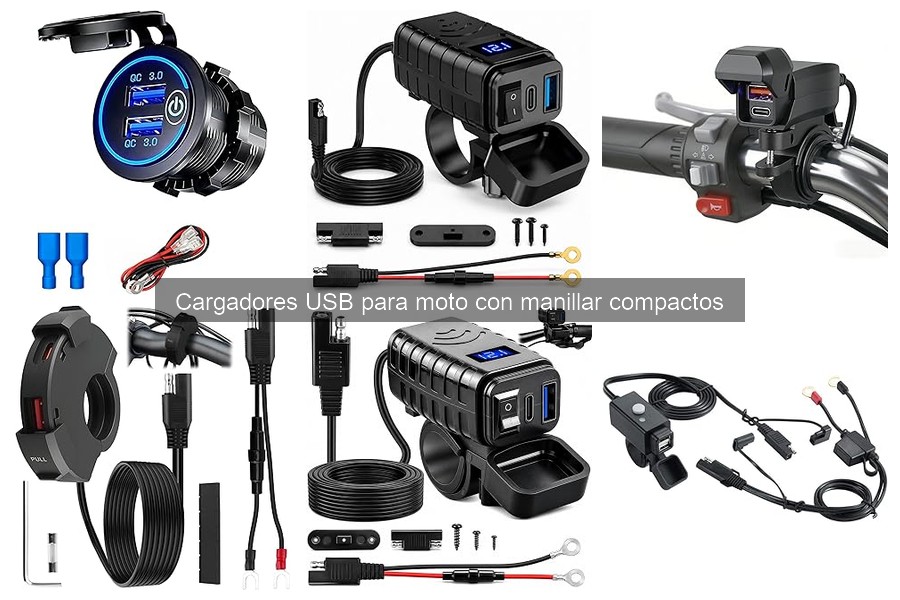 Mejores Cargadores USB para Moto con Manillar Compacto 2024