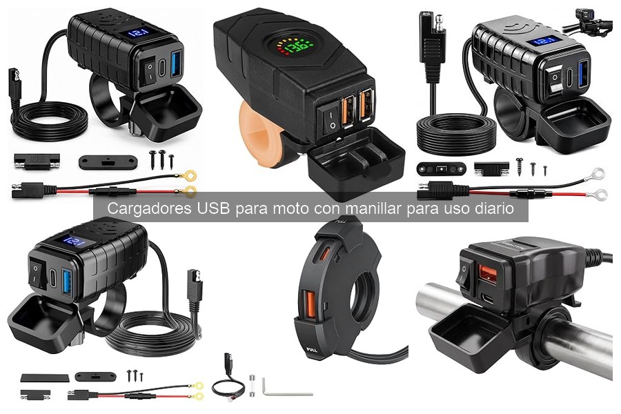 Mejores cargadores USB para moto con manillar en 2026