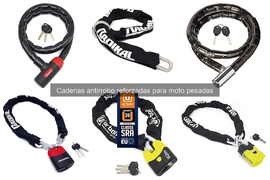 Mejores lugares para comprar cadenas antirrobo reforzadas para moto