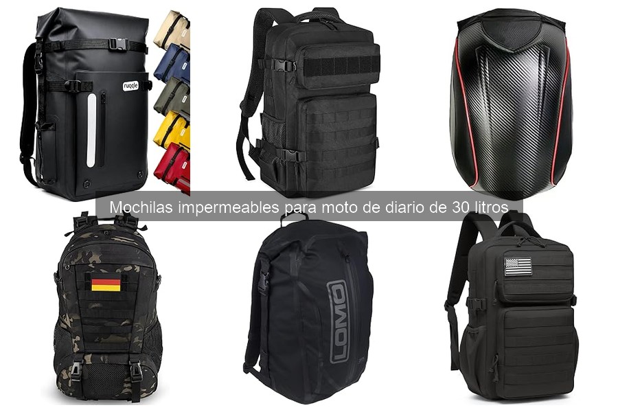 Mejores lugares para comprar mochilas impermeables para moto 30L