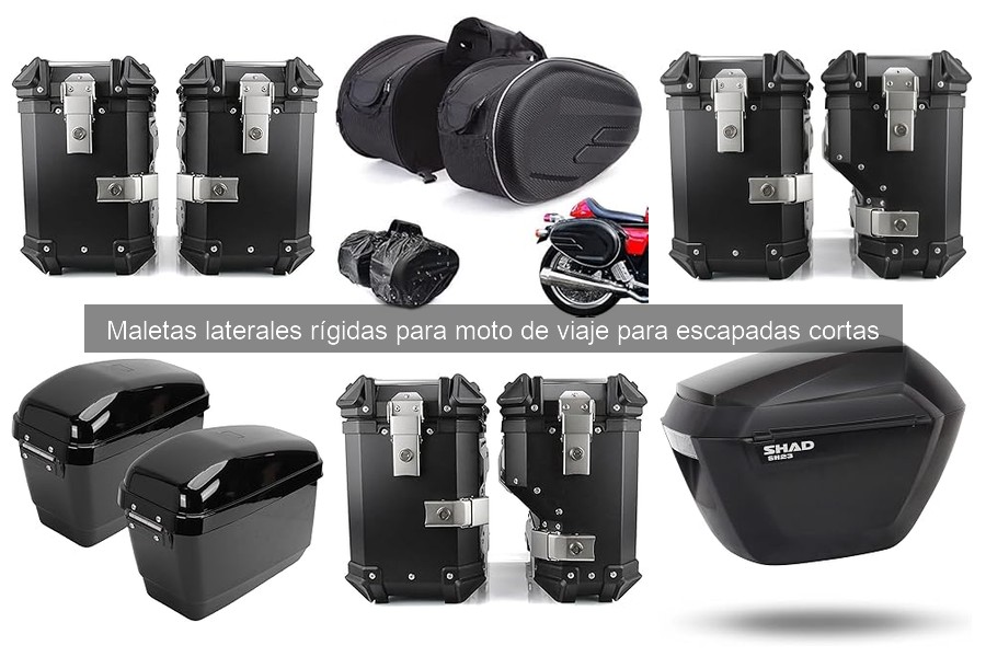 Mejores maletas laterales rígidas para escapadas cortas en moto