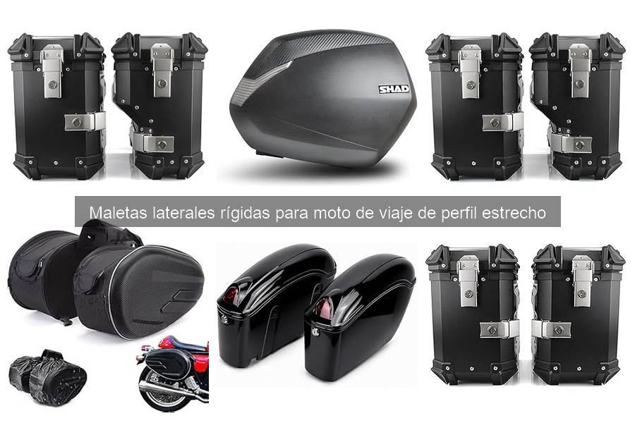 Mejores maletas laterales rígidas para motos de perfil estrecho