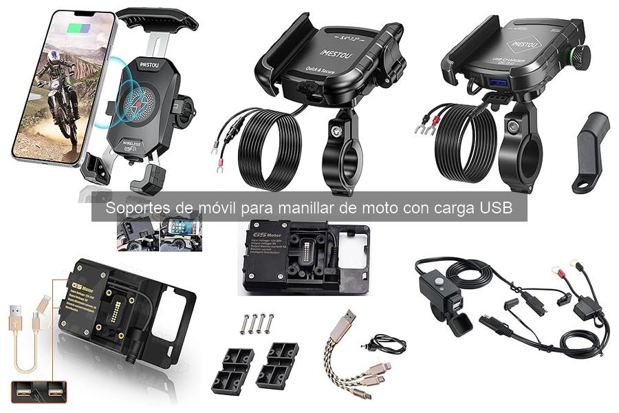 Mejores marcas de soportes de móvil con carga USB para motos