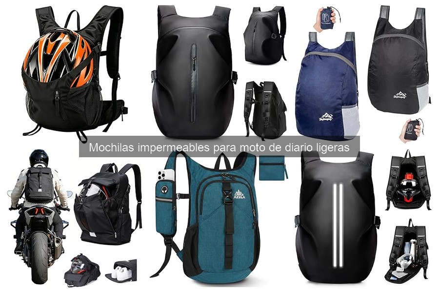 Mejores mochilas impermeables ligeras para moto de diario
