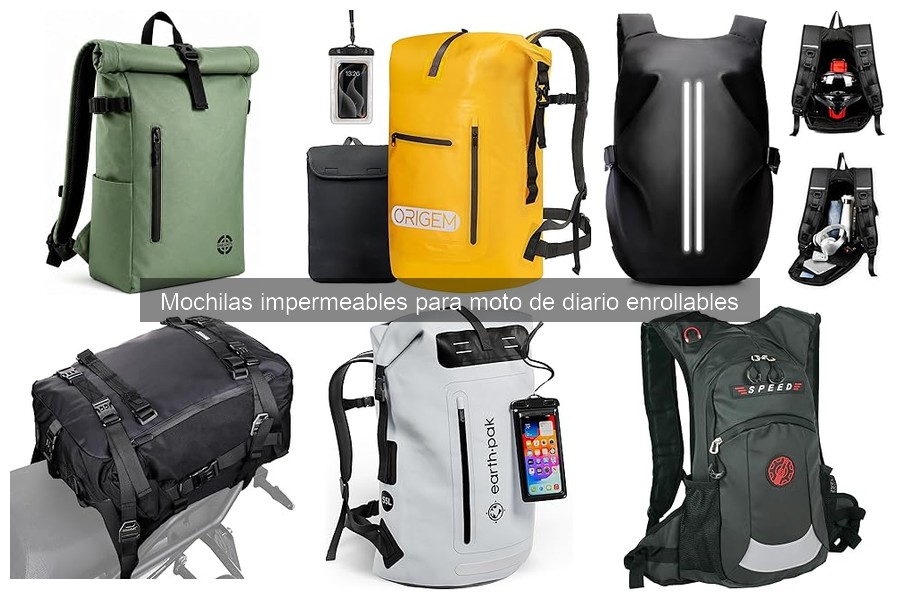 Mejores mochilas impermeables para moto en 2023: Comparativa