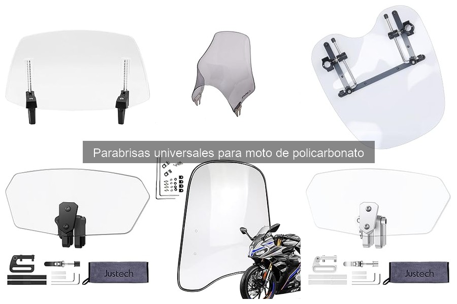 Mejores parabrisas universales de policarbonato para motos 2026
