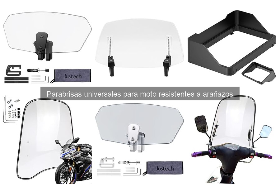 Mejores parabrisas universales para moto resistentes a arañazos