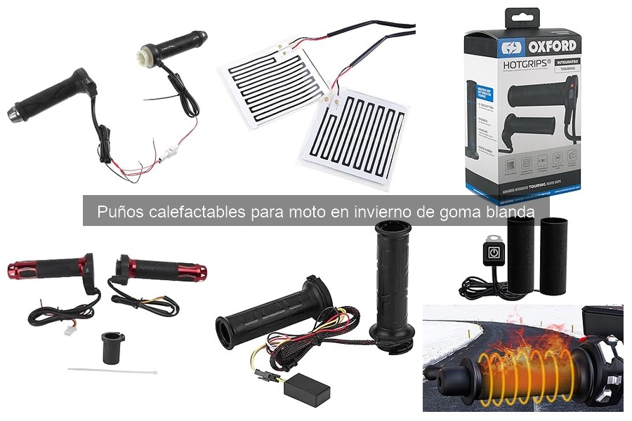 Mejores puños calefactables de goma blanda para moto