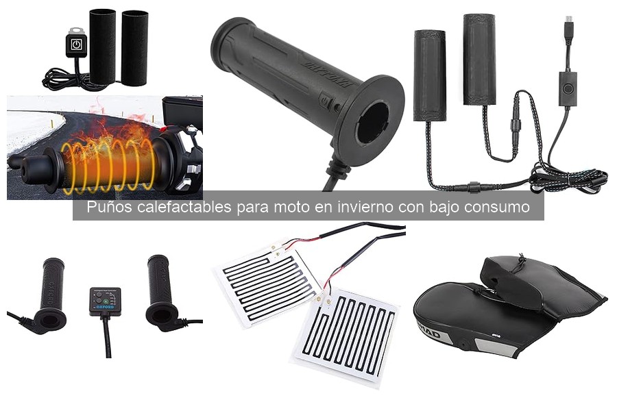 Mejores puños calefactables para moto de bajo consumo 2026