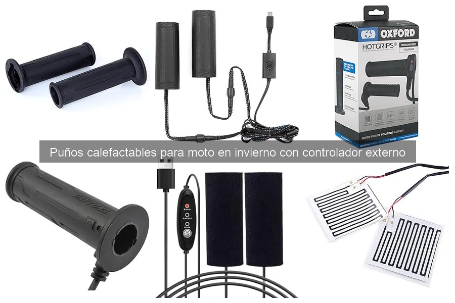 Mejores puños calefactables para moto en invierno (comparativa)