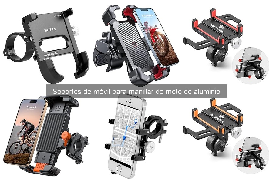 Mejores soportes de móvil de aluminio para moto en 2026