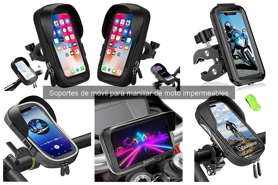 Mejores soportes de móvil impermeables para moto en 2023
