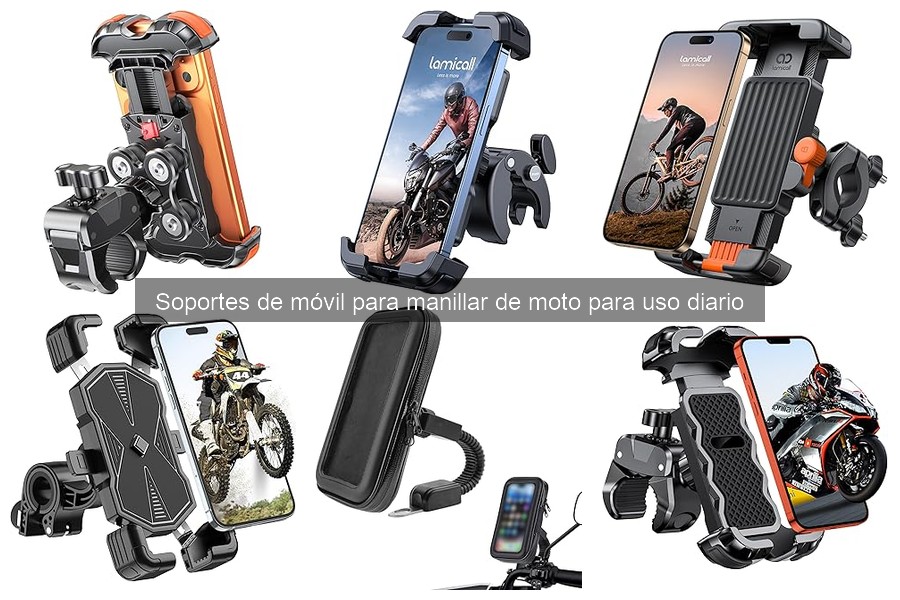 Mejores soportes de móvil para manillar de moto 2026