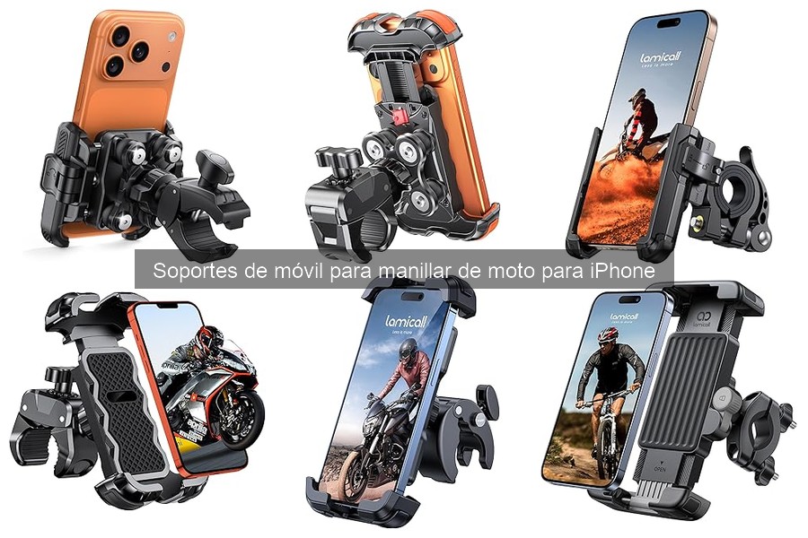 Mejores Soportes de Móvil para Manillar de Moto iPhone 2026
