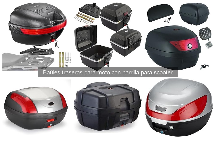 Problemas comunes al usar baúles traseros para scooter