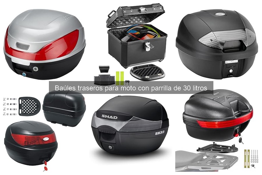 Problemas comunes con baúles traseros de 30 litros para moto