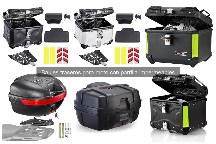 Problemas comunes con baúles traseros impermeables para moto