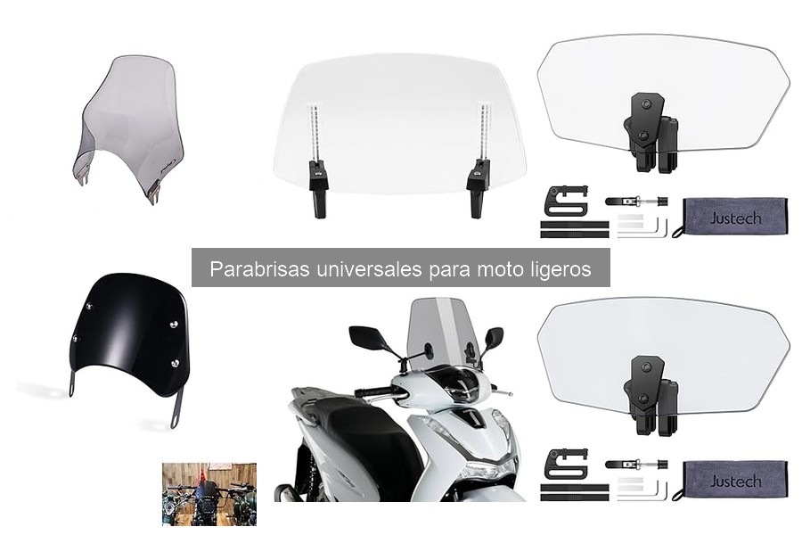 Problemas comunes con parabrisas universales para motos ligeras