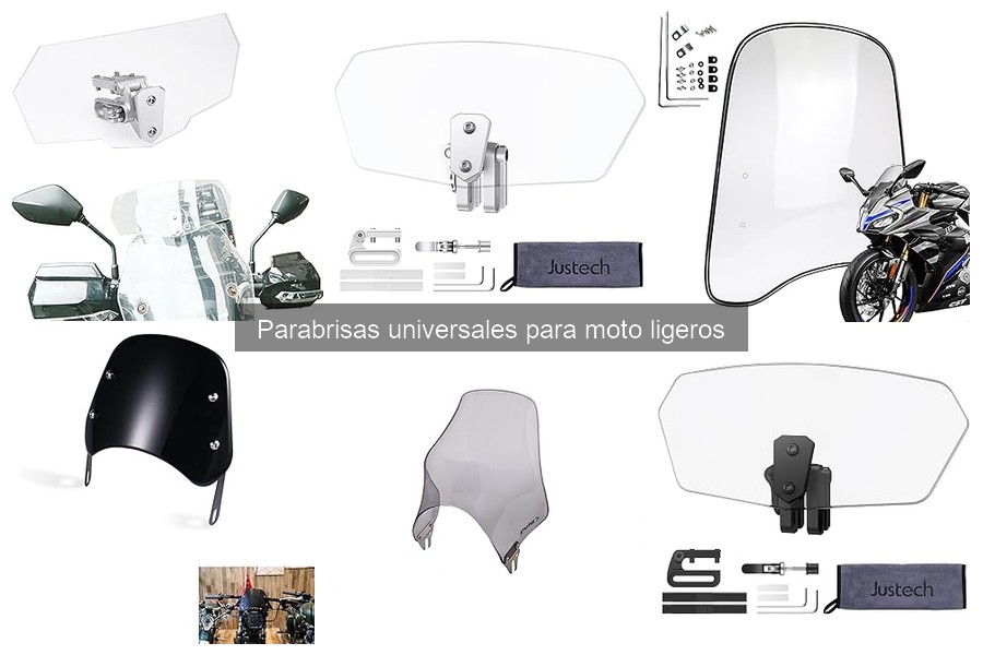 ¿Qué es un parabrisas universal para moto ligera?