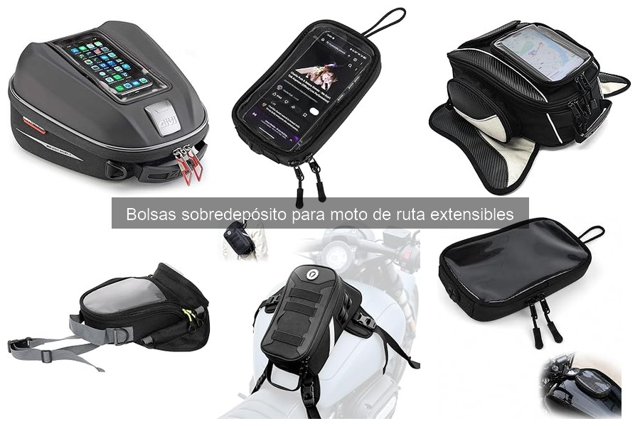 ¿Qué es una bolsa sobredepósito para moto de ruta extensible?