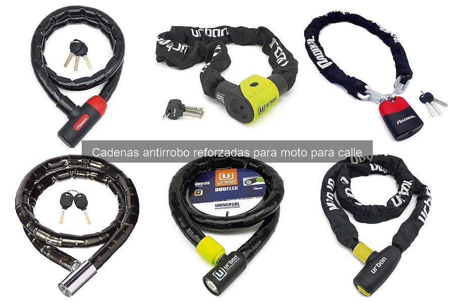 ¿Qué son las cadenas antirrobo reforzadas para moto?