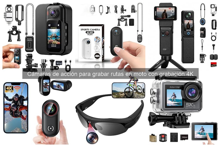 ¿Qué son las cámaras de acción 4K para motos?
