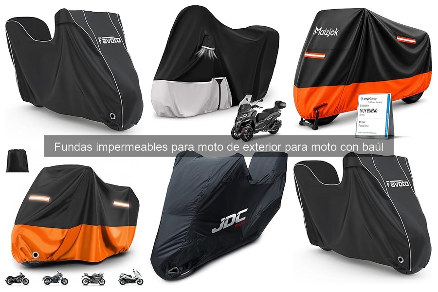 ¿Qué son las fundas impermeables para moto con baúl?