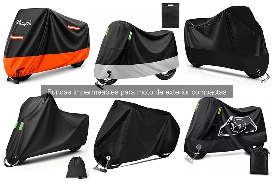 ¿Qué son las fundas impermeables para moto de exterior compactas?