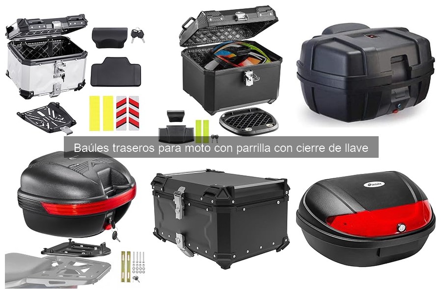 ¿Qué son los baúles traseros para moto con cierre de llave?