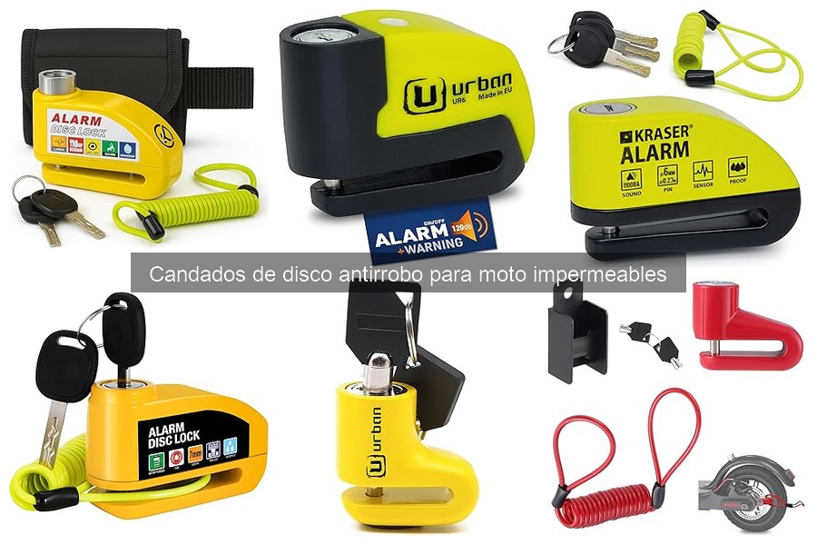 Qué son los candados de disco antirrobo impermeables para moto