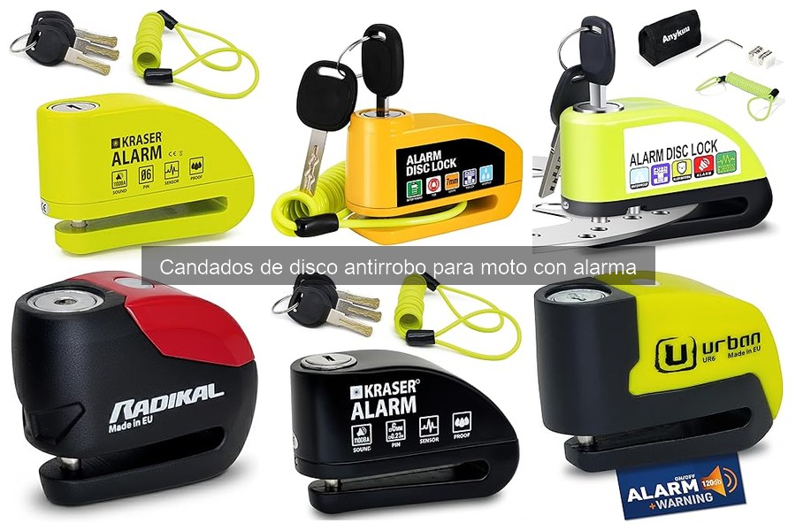 ¿Qué son los candados de disco antirrobo para moto con alarma?