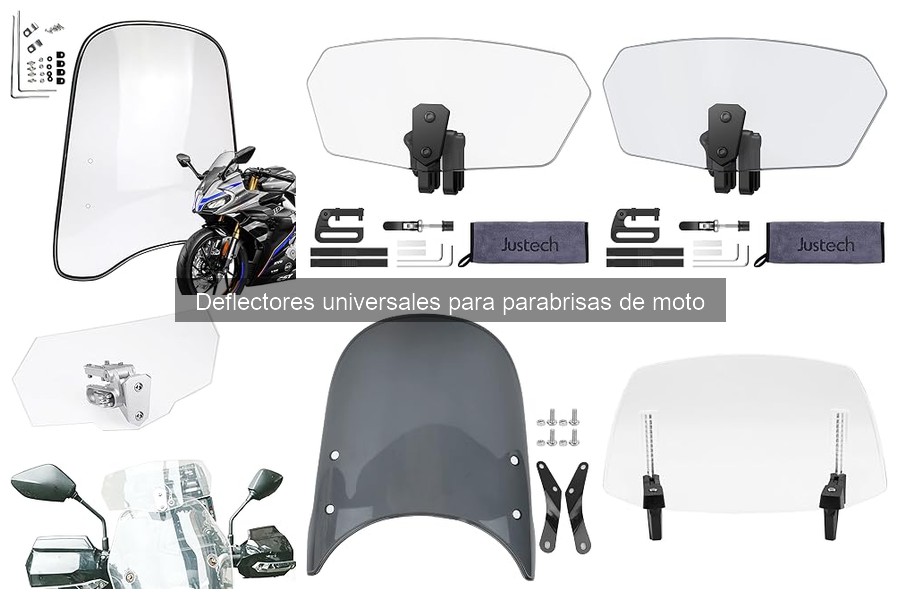 ¿Qué son los deflectores universales para parabrisas de moto?