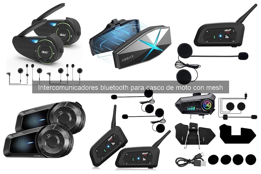 ¿Qué son los intercomunicadores bluetooth con mesh para casco?