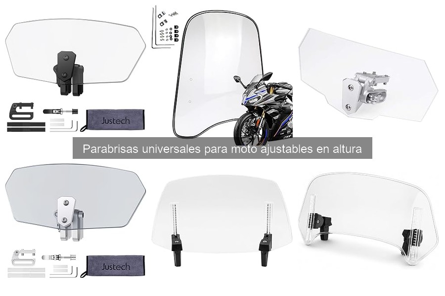 ¿Qué son los parabrisas universales ajustables para moto?