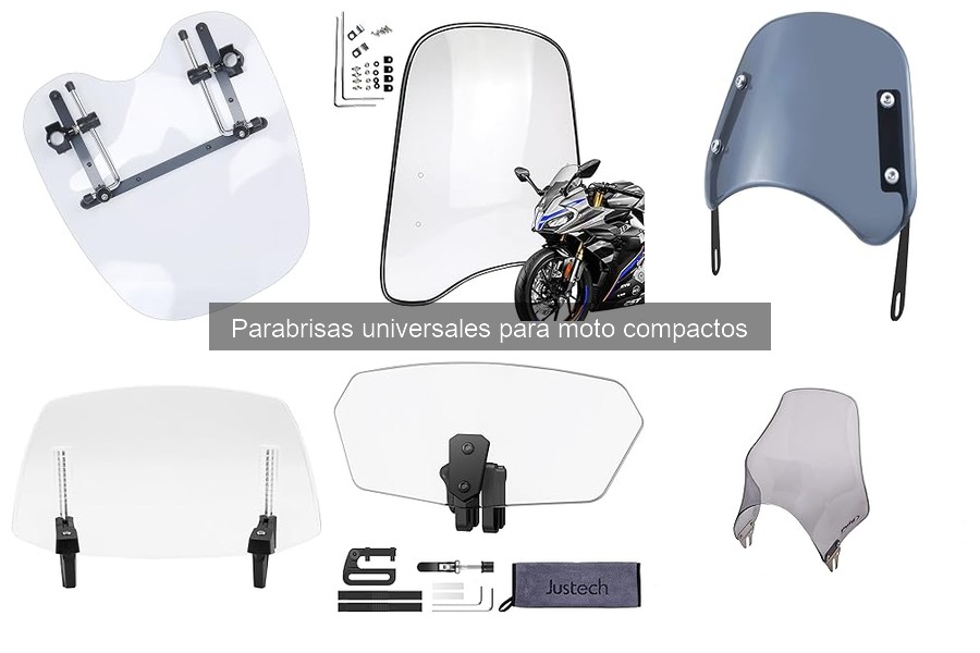 ¿Qué son los parabrisas universales para moto compactos?