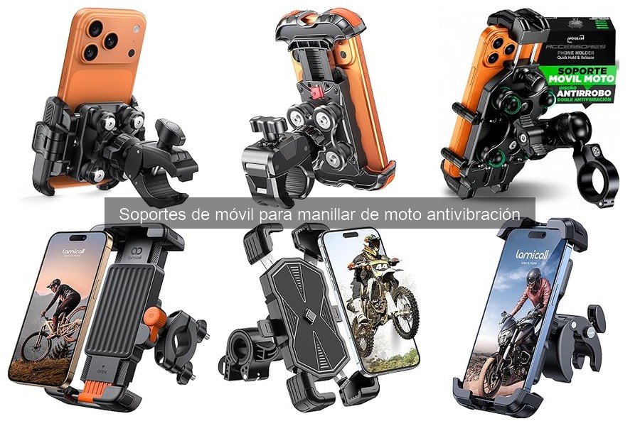 Soportes de móvil para manillar de moto antivibración: guía 2026