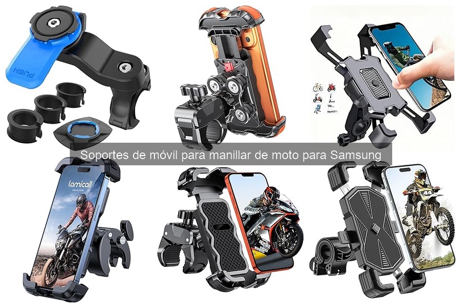 Tipos de Soportes de Móvil para Manillar de Moto Samsung