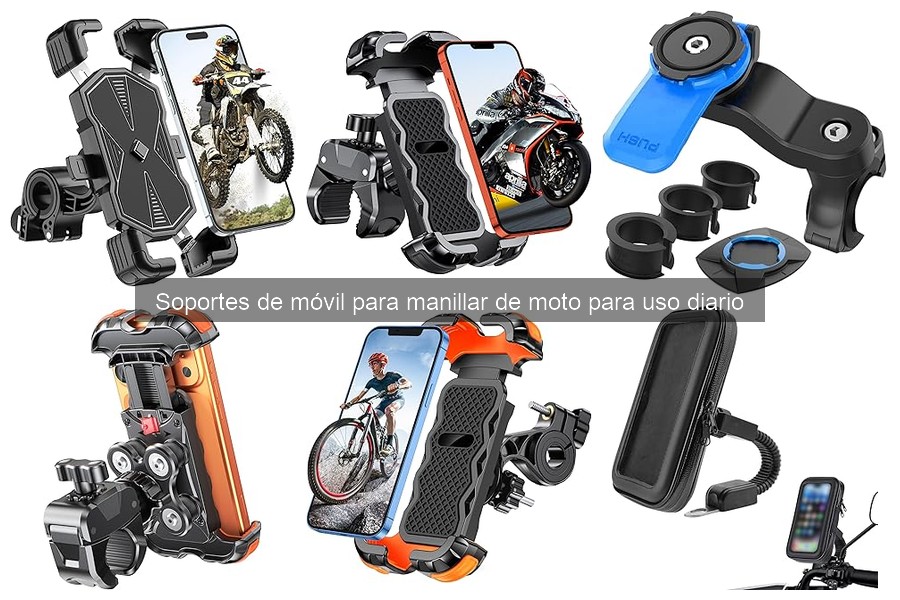 Tipos de soportes de móvil para manillar de moto