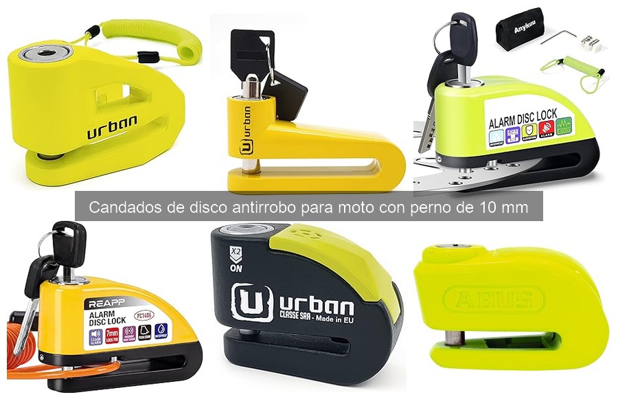 Todo sobre los candados de disco antirrobo para moto 10 mm