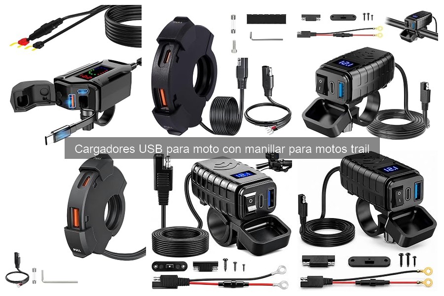 Ventajas de usar cargadores USB en el manillar de motos trail